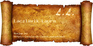 Laczlavik Laura névjegykártya