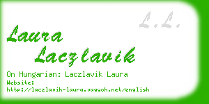 laura laczlavik business card